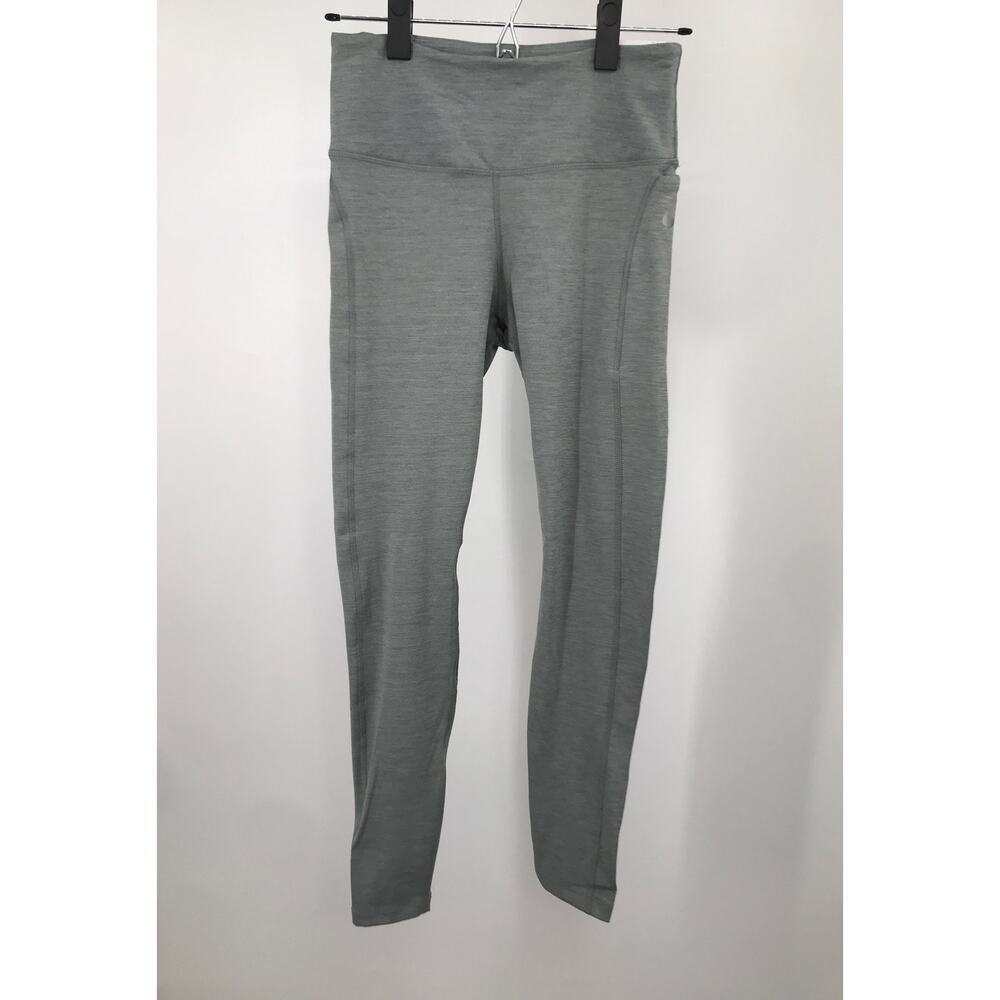 Nike Fast Heather Gray Full Length Mid Rise Leggings Womens S